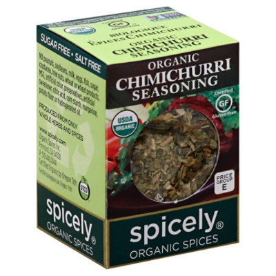 Spicely Organic Spices Seasoning Chimichurri Ecobox - 0.1 Oz
