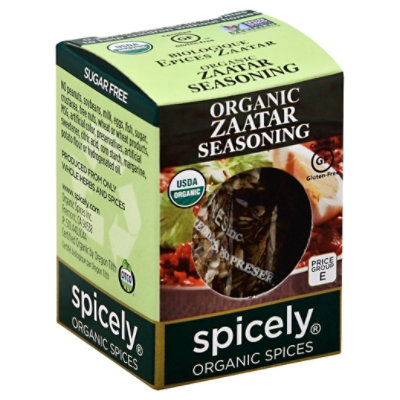 Spicely Organic Spices Gluten Free Zaatar Seasoning - 0.35 Oz - Image 1