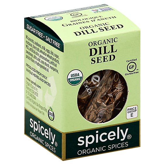 Spicely Organic Spices Dill Seed Ecobox - 0.35 Oz