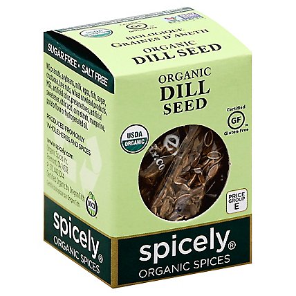 Spicely Organic Spices Dill Seed Ecobox - 0.35 Oz - Image 1