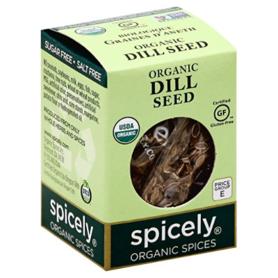 Spicely Organic Spices Dill Seed Ecobox - 0.35 Oz