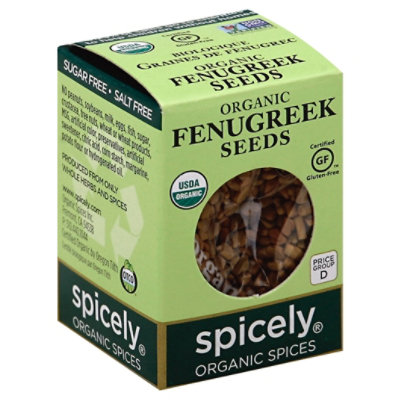 Spicely Organic Spices Fenugreek Seed Ecobox - 0.45 Oz