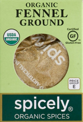 Spicely Organic Spices Ground Fennel - 0.5 Oz - Image 2