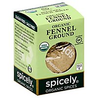 Spicely Organic Spices Fennel Ground Ecobox - 0.5 Oz - Image 1