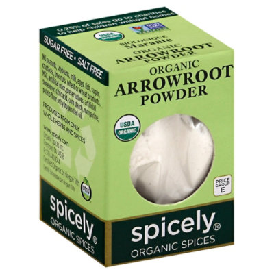 Spicely Organic Spices Powder Arrowroot Ecobox - 0.4 Oz