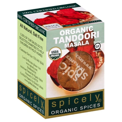 Spicely Organic Spices Masala Tandoori Ecobox - 0.45 Oz