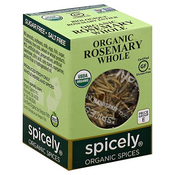 Spicely Organic Spices Nutmeg Whole Ecobox - 0.2 Oz