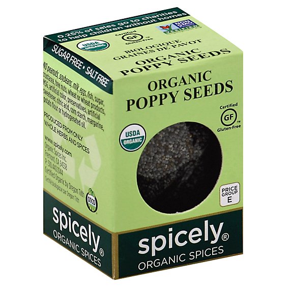 Spicely Organic Spices Poppy Seed Ecobox - 0.4 Oz
