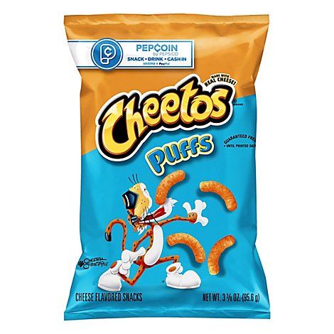 CHEETOS Snacks Cheese Flavored Puffs - 3.37 Oz
