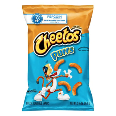CHEETOS Snacks Cheese Flavored Puffs - 3.37 Oz
