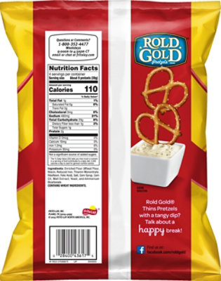 ROLD GOLD Pretzels Thins Original - 4 Oz - Image 6