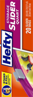 Hefty Storage Slider Bags Quart - 20 Count - Image 4