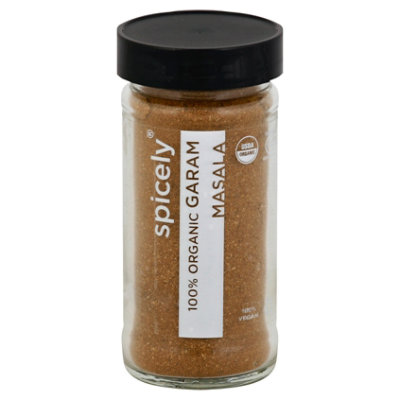 Spicely Organic Spices Garam Masala Glass Jar - 1.6 Oz - Image 1