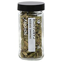 Spicely Organic Spices Cardamom Green Glass Jar - 1.2 Oz - Image 1