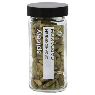 Spicely Organic Vegan Green Cardamom - 1.2 Oz - Image 1