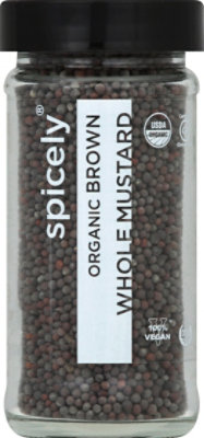 Spicely Organic Vegan Brown Whole Mustard - 2.4 Oz - Image 2