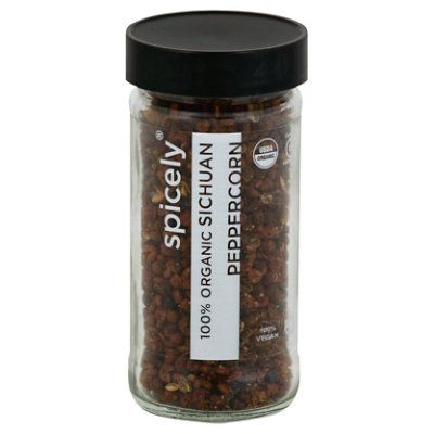 Spicely Organic Spices Peppercorn Sichuan Glass Jar 0.8 Oz Safeway