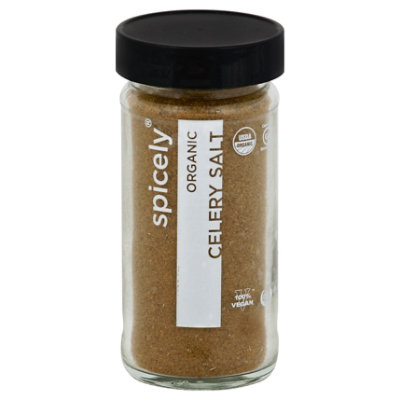 Spicely Organic Spices Celery Salt Glass Jar 2.4 Oz JewelOsco