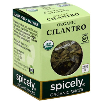 Spicely Organic Spices Cilantro Ecobox - 0.1 Oz