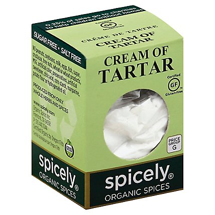 Spicely Organic Spices Cream Of Tartar Ecobox - 0.5 Oz - Image 1