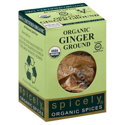 Spicely Organic Spices Ground Ginger - 0.4 Oz - Image 1