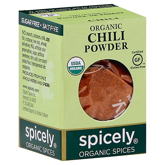 Spicely Organic Spices Chili Powder Ecobox - 0.45 Oz