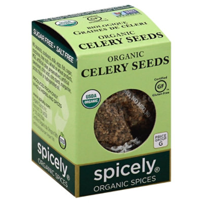 Spicely Organic Spices Celery Seed Ecobox - 0.35 Oz