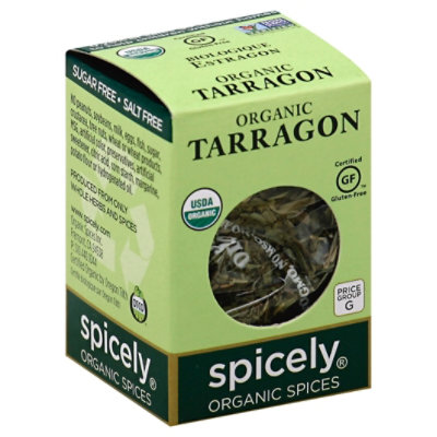 Spicely Organic Spices Tarragon Ecobox - 0.1 Oz
