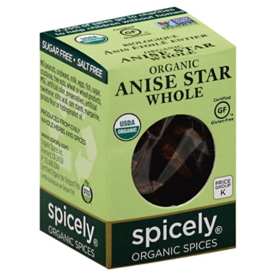 Spicely Organic Spices Anise Star Whole Ecobox - 0.1 Oz