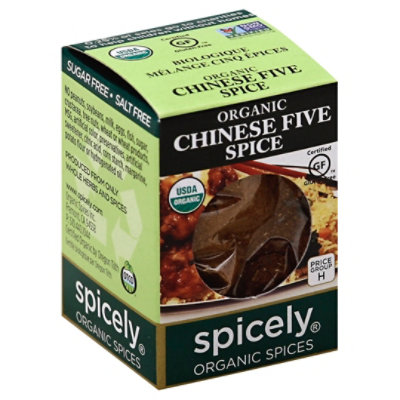 Spicely Organic Spices Five Spice Chinese Ecobox - 0.4 Oz