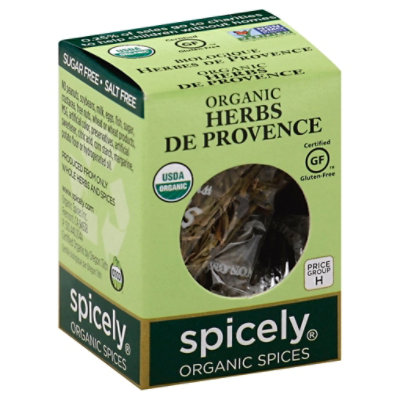 Spicely Organic Spices Herbs De Provence Ecobox - 0.1 Oz