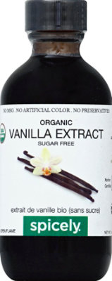 Spicely Organic Spices Extract Sugar Free Vanilla Bottle - 2 Oz - Image 2