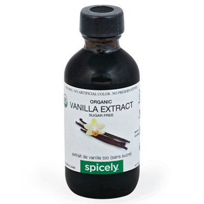 Spicely Organic Spices Extract Sugar Free Vanilla Bottle - 2 Oz - Image 1