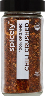 Spicely Organic Spices Chili Crushed Glass Jar - 1.3 Oz - Image 2