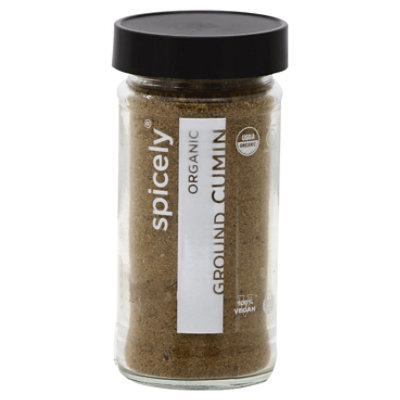Spicely Organic Spices Cumin Ground Glass Jar - 1.7 Oz - Image 1