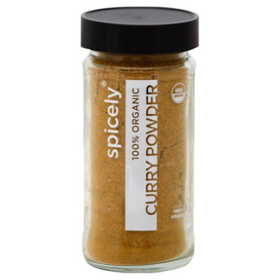 Spicely Organic Spices Curry Powder Glass Jar - 1.7 Oz