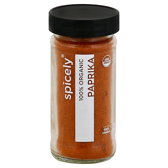 Spicely Organic Spices Paprika Glass Jar - 1.7 Oz