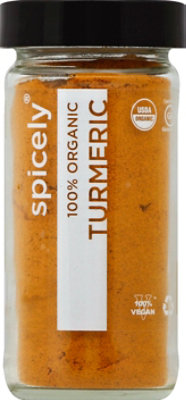 Spicely Organic Spices Turmeric Glass Jar - 1.7 Oz - Image 2