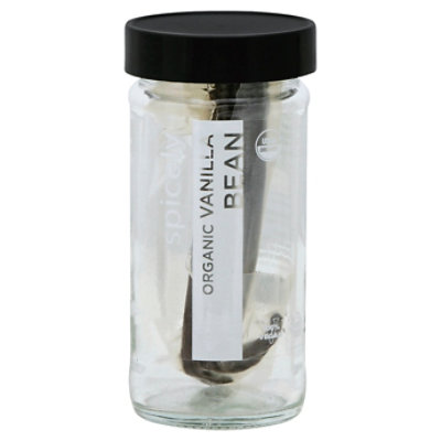 Spicely Organic Spices Vanilla Bean Glass Jar 2 Count Safeway