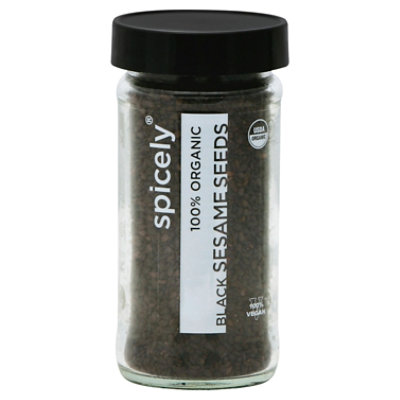 Spicely Organic Spices Sesame Seed Black Glass Jar - 2 Oz - Safeway