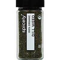 Spicely Organic Spices Dill Weed Glass Jar - 0.6 Oz - Image 2
