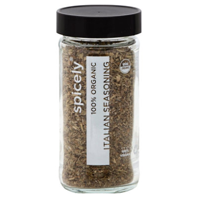 Spicely Organic Spices Seasoning Italian Glass Jar 0.5 Oz Safeway