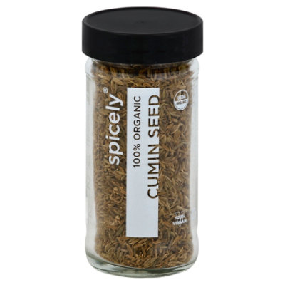 Spicely Organic Spices Cumin Seed Glass Jar - 1.7 Oz