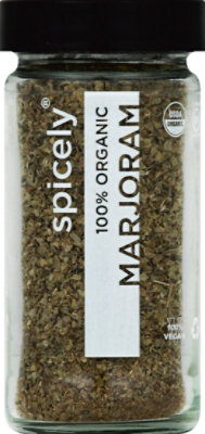 Spicely Organic Spices Marjoram Glass Jar - 0.5 Oz - Image 2