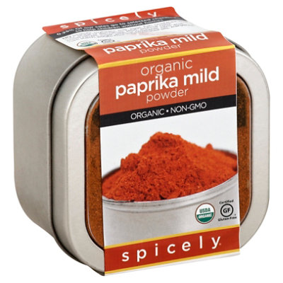 Spicely Organic Spices Paprika Powder Mild Tin - 3 Oz