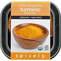 Spicely Organic Spices Turmeric Powder Tin - 3 Oz - Image 2