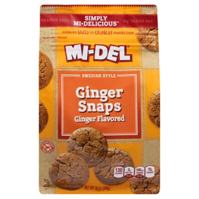 MI-DEL Simply Mi-Delicious Cookies Swedish Style Ginger Snaps - 10 Oz - Image 3