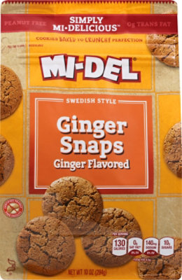 MI-DEL Simply Mi-Delicious Cookies Swedish Style Ginger Snaps - 10 Oz - Image 2
