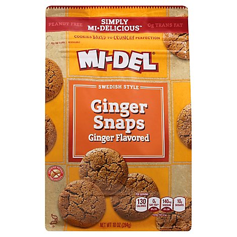MI-DEL Simply Mi-Delicious Cookies Swedish Style Ginger Snaps - 10 Oz