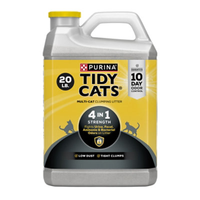 Purina Tidy Cats Cat Litter 4 In 1 Strength Clumping Tub - 20 Lb - Image 1